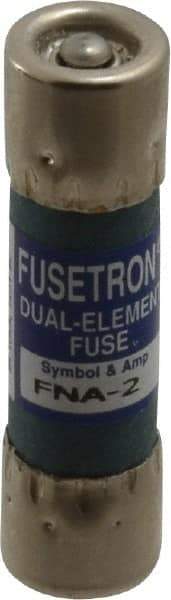 Cooper Bussmann - 250 VAC, 2 Amp, Time Delay Pin Indicator Fuse - Fuse Holder Mount, 1-1/2" OAL, 10 at 125 V kA Rating, 13/32" Diam - Caliber Tooling