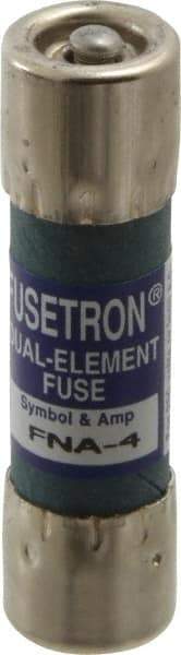 Cooper Bussmann - 250 VAC, 4 Amp, Time Delay Pin Indicator Fuse - Fuse Holder Mount, 1-1/2" OAL, 10 at 125 V kA Rating, 13/32" Diam - Caliber Tooling