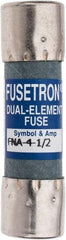 Cooper Bussmann - 250 VAC, 4.5 Amp, Time Delay Pin Indicator Fuse - Fuse Holder Mount, 1-1/2" OAL, 10 at 125 V kA Rating, 13/32" Diam - Caliber Tooling