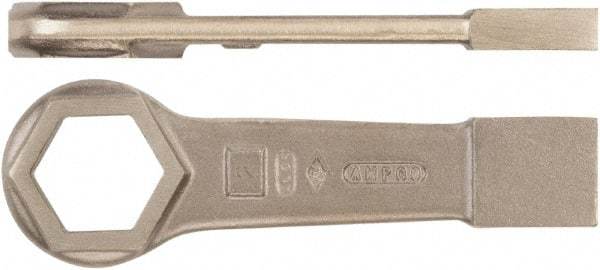 Ampco - 1-13/16" 6 Point Striking Box Wrench - Single End, 9-7/8" OAL, Aluminum Bronze - Caliber Tooling