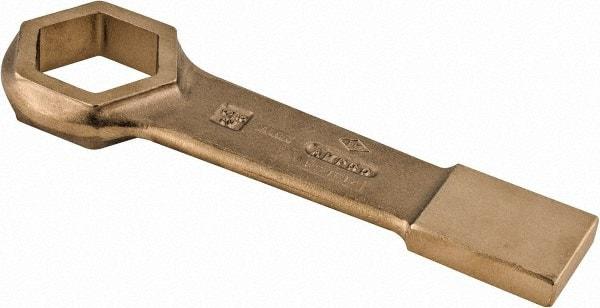 Ampco - 2-3/8" 6 Point Striking Box Wrench - Single End, 12-1/4" OAL, Aluminum Bronze - Caliber Tooling