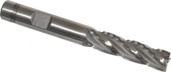 Weldon - 3/8" Diam, 1-3/8" LOC, 4 Flute Cobalt Roughing & Finishing Square End Mill - Uncoated, 3-1/8" OAL, 3/8" Shank Diam, Weldon Shank, 30° Helix, Non-Centercutting - Caliber Tooling