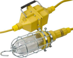 Woodhead Electrical - 120 VAC, 100 Watt, Electric, Incandescent Portable Handheld Work Light - 10' Cord, 1 Head, 1,000 Lumens, Zinc-Plated Steel, 120.65mm Wide x 457.2mm High - Caliber Tooling