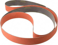 3M - 2" Wide x 132" OAL, 60 Grit, Ceramic Abrasive Belt - Ceramic, Medium, Coated, YF Weighted Cloth Backing, Wet/Dry, Series 777F - Caliber Tooling