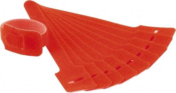 SpeedTech - 6" Long Orange Nylon & Polyethylene Hook & Loop Strap - 40 Lb Tensile Strength - Caliber Tooling