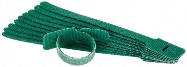 SpeedTech - 8" Long Green Nylon & Polyethylene Hook & Loop Strap - 40 Lb Tensile Strength - Caliber Tooling