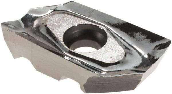 Iscar - HM90 AXCR150504 P Grade IC28 Carbide Milling Insert - Uncoated, 0.1969" Thick, 0.4mm Corner Radius - Caliber Tooling