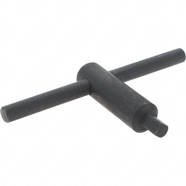 Interstate - 4" Chuck Diam Compatibility, Lathe Chuck Key - 3-1/8" Body Length, 1/4" Actual Key Square Size - Caliber Tooling