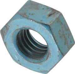 Value Collection - M10x1.50 Metric Coarse Steel Right Hand Hex Nut - 17mm Across Flats, 8mm High, Metric Blue Finish - Caliber Tooling