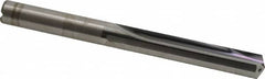 Kennametal - 3/8", 130° Point, Solid Carbide Straight Flute Drill Bit - Caliber Tooling