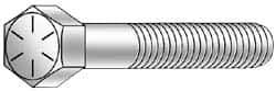 Armor Coat - 5/16-18 UNC, 5" Length Under Head Hex Head Cap Screw - Partially Threaded, Grade 8 Steel, 1/2" Hex - Caliber Tooling