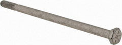 Armor Coat - 1/4-20 UNC, 5" Length Under Head Hex Head Cap Screw - Partially Threaded, Grade 8 Steel, 7/16" Hex - Caliber Tooling