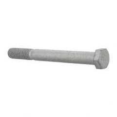 Armor Coat - 3/8-16 UNC, 3-1/2" Length Under Head Hex Head Cap Screw - Partially Threaded, Grade 8 Steel, 9/16" Hex - Caliber Tooling