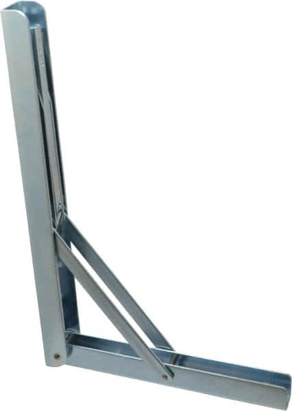 Knape & Vogt - 750 Lb Capacity, Anachrome Steel Coated, Shelf Bracket - 12" Long, 0.5906" Wide - Caliber Tooling