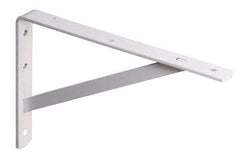 Knape & Vogt - 500 Lb Capacity, White Finish, L-Bracket - 22" Long, 14.2" High - Caliber Tooling