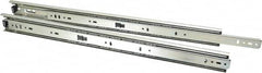 Knape & Vogt - 20" Slide Length, 20" Travel Length, Steel Precision Drawer Slide - 1/2" Wide, 1-13/16" High, 100 Lb Capacity at Full Extension, Chrome Finish - Caliber Tooling