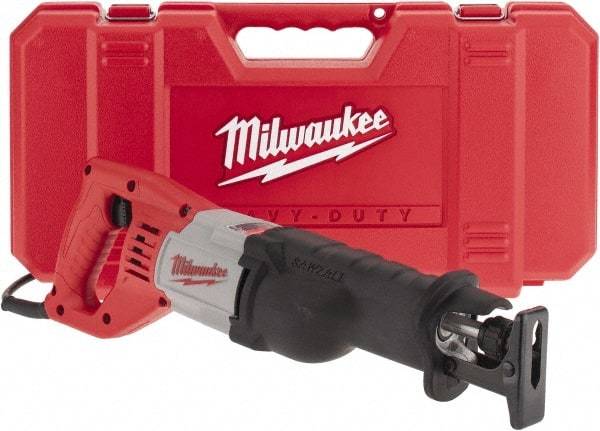 Milwaukee Tool - 3,000 Strokes per Minute, 1-1/8 Inch Stroke Length, Electric Reciprocating Saw - 120 Volts, 12 Amps - Caliber Tooling