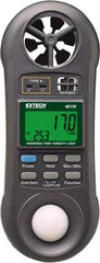 Extech - -148 to 2,372°F, 10 to 95% Humidity Range, Thermo-Hygrometer, Anemometer and Light Meter - 4% Relative Humidity Accuracy - Caliber Tooling