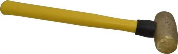 American Hammer - 3 Lb Head Nonmarring Mallet - 14-1/2" OAL, 13" Long Fiberglass Handle - Caliber Tooling