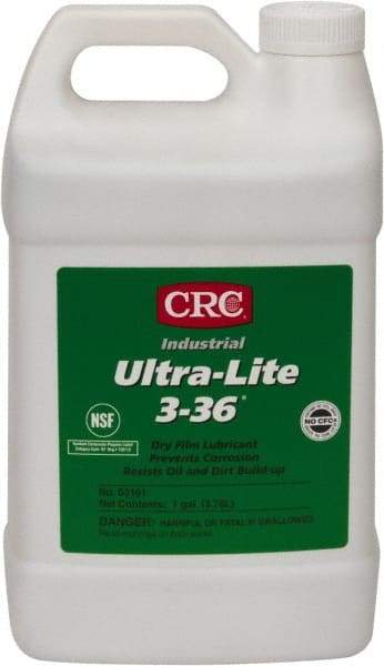 CRC - 1 Gal Bottle Dry Film Lubricant - Amber, -40°F to 300°F, Food Grade - Caliber Tooling