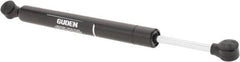 Made in USA - 0.32" Rod Diam, 0.87" Tube Diam, 100 Lb Capacity, Hydraulic Dampers - Extension, 14.49" Extended Length, 5" Stroke Length, Plastic Ball Socket, Chrome-Plated Piston - Caliber Tooling