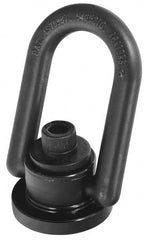 American Drill Bushing - 24,000 Lbs. Load Capacity, 6.75 Inch Wide x 9-1/2 Inch High, Extra Duty Weld Mount Hoist Ring - Exact Industrial Supply