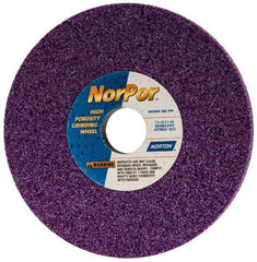 Norton - 7" Diam x 1-1/4" Hole x 1/2" Thick, G Hardness, 60 Grit Surface Grinding Wheel - Ceramic, Type 1, Medium Grade, 3,600 Max RPM, Vitrified Bond, No Recess - Caliber Tooling