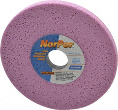 Norton - 7" Diam x 1-1/4" Hole x 1/2" Thick, H Hardness, 46 Grit Surface Grinding Wheel - Aluminum Oxide, Type 1, Coarse Grade, 3,600 Max RPM, Vitrified Bond, No Recess - Caliber Tooling