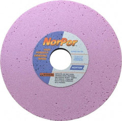 Norton - 7" Diam x 1-1/4" Hole x 1/2" Thick, G Hardness, 60 Grit Surface Grinding Wheel - Aluminum Oxide, Type 1, Medium Grade, 3,600 Max RPM, Vitrified Bond, No Recess - Caliber Tooling