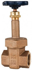 NIBCO - 2" Pipe, Class 300, Threaded Bronze Alloy Solid Wedge Stem Gate Valve with Stainless Steel Trim - 600 WOG, 300 WSP, Union Bonnet - Caliber Tooling