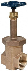 NIBCO - 2" Pipe, Class 300, Threaded Bronze Alloy Solid Wedge Rising Stem Gate Valve - 600 WOG, 300 WSP, Union Bonnet - Caliber Tooling