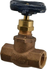 NIBCO - 1/2" Pipe, Threaded Ends, Bronze Integral Globe Valve - Bronze Disc, Screw-In Bonnet, 200 psi WOG, 125 psi WSP, Class 125 - Caliber Tooling