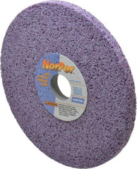 Norton - 8" Diam x 1-1/4" Hole x 1/2" Thick, H Hardness, 46 Grit Surface Grinding Wheel - Ceramic, Type 1, Coarse Grade, 3,600 Max RPM, Vitrified Bond, No Recess - Caliber Tooling