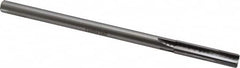 Made in USA - 7/16" Carbide-Tipped 4 Flute Chucking Reamer - Straight Flute, 3/8" Straight Shank, 1-3/4" Flute Length, 7" OAL - Caliber Tooling