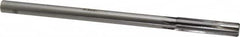 Made in USA - 0.473" Carbide-Tipped 6 Flute Chucking Reamer - Straight Flute, 7/16" Straight Shank, 2" Flute Length, 8" OAL - Caliber Tooling