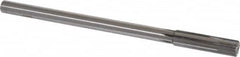 Made in USA - 0.514" Carbide-Tipped 6 Flute Chucking Reamer - Straight Flute, 7/16" Straight Shank, 2" Flute Length, 8" OAL - Caliber Tooling