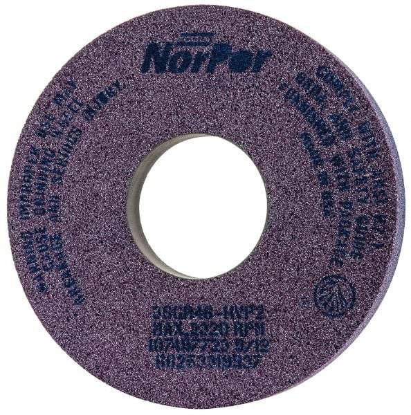 Norton - 14" Diam x 5" Hole x 2" Thick, H Hardness, 46 Grit Surface Grinding Wheel - Ceramic, Type 5, Coarse Grade, 2,320 Max RPM, Vitrified Bond, One-Side Recess - Caliber Tooling