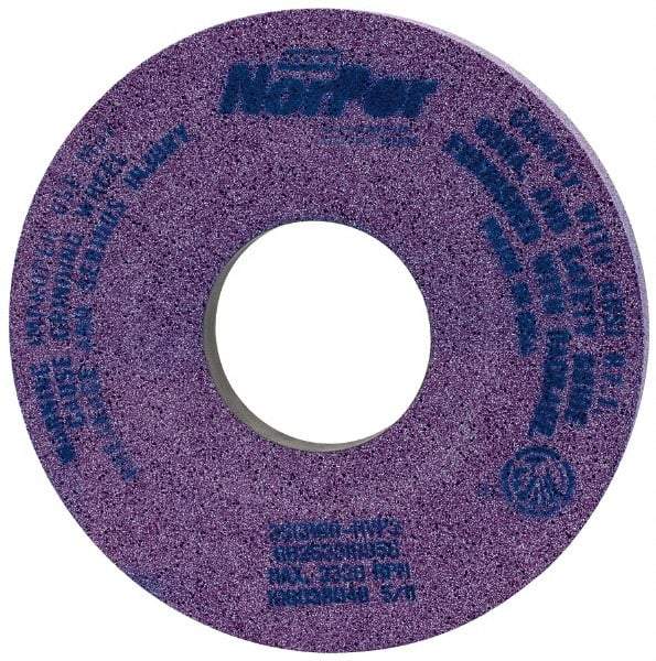 Norton - 14" Diam x 5" Hole x 1-1/2" Thick, H Hardness, 60 Grit Surface Grinding Wheel - Ceramic, Type 5, Medium Grade, 2,320 Max RPM, Vitrified Bond, One-Side Recess - Caliber Tooling