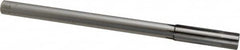 Made in USA - 0.639" Carbide-Tipped 6 Flute Chucking Reamer - Straight Flute, 9/16" Straight Shank, 2-1/4" Flute Length, 9" OAL - Caliber Tooling