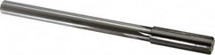 Made in USA - 3/4" Carbide-Tipped 6 Flute Chucking Reamer - Straight Flute, 5/8" Straight Shank, 2-1/2" Flute Length, 9-1/2" OAL - Caliber Tooling