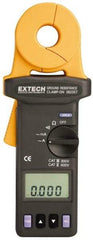 Extech - 1/4 to 1,500 k Ohm, Earth Ground Resistance Tester - 0.001 to 0.002 Resolution - Caliber Tooling