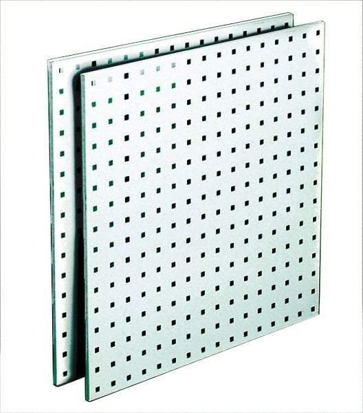 Triton - 24" Wide x 24" High Storage Peg Board - 2 Panels, Steel, White - Caliber Tooling