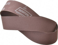 Norton - 2" Wide x 48" OAL, 150 Grit, Aluminum Oxide Abrasive Belt - Aluminum Oxide, Very Fine, Coated, Series R228 - Caliber Tooling