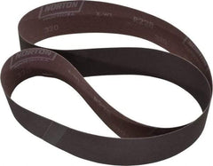 Norton - 2" Wide x 48" OAL, 320 Grit, Aluminum Oxide Abrasive Belt - Aluminum Oxide, Extra Fine, Coated, Series R228 - Caliber Tooling