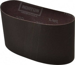 Norton - 3-1/2" Wide x 15-1/2" OAL, 320 Grit, Aluminum Oxide Abrasive Belt - Aluminum Oxide, Extra Fine, Coated, Series R228 - Caliber Tooling