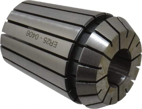 Parlec - 13/32" ER25 Collet - 1.338" OAL, 1.023" Overall Diam - Exact Industrial Supply