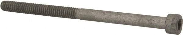 Armor Coat - #8-32 UNC Hex Socket Drive, Socket Cap Screw - Alloy Steel, Armor Coat Finish, Partially Threaded, 2-1/2" Length Under Head - Caliber Tooling