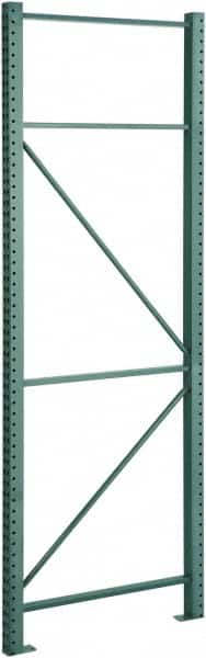 Steel King - 25,040 Lb Capacity Heavy-Duty Framing Upright Pallet Storage Rack - 3" Wide x 96" High x 48" Deep, Green - Caliber Tooling