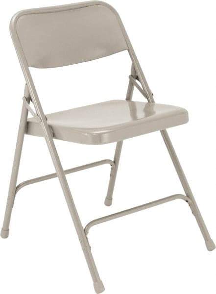 NPS - 18-1/4" Wide x 20-1/4" Deep x 29-1/2" High, Steel Standard Folding Chair - Gray - Caliber Tooling