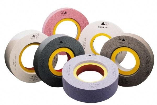 Camel Grinding Wheels - 20" Diam x 10" Hole x 3" Wide Centerless & Cylindrical Grinding Wheel - 46 Grit, Aluminum Oxide, Type 7, Coarse Grade, Vitrified Bond, Two Side Recess - Caliber Tooling